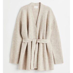 H&M Knit Cardigan with Tie Belt